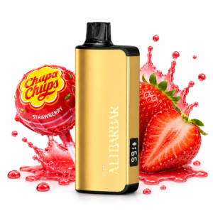 ALIBARBAR INGOT chupa chups STRAWBERRY  9000 Puffs