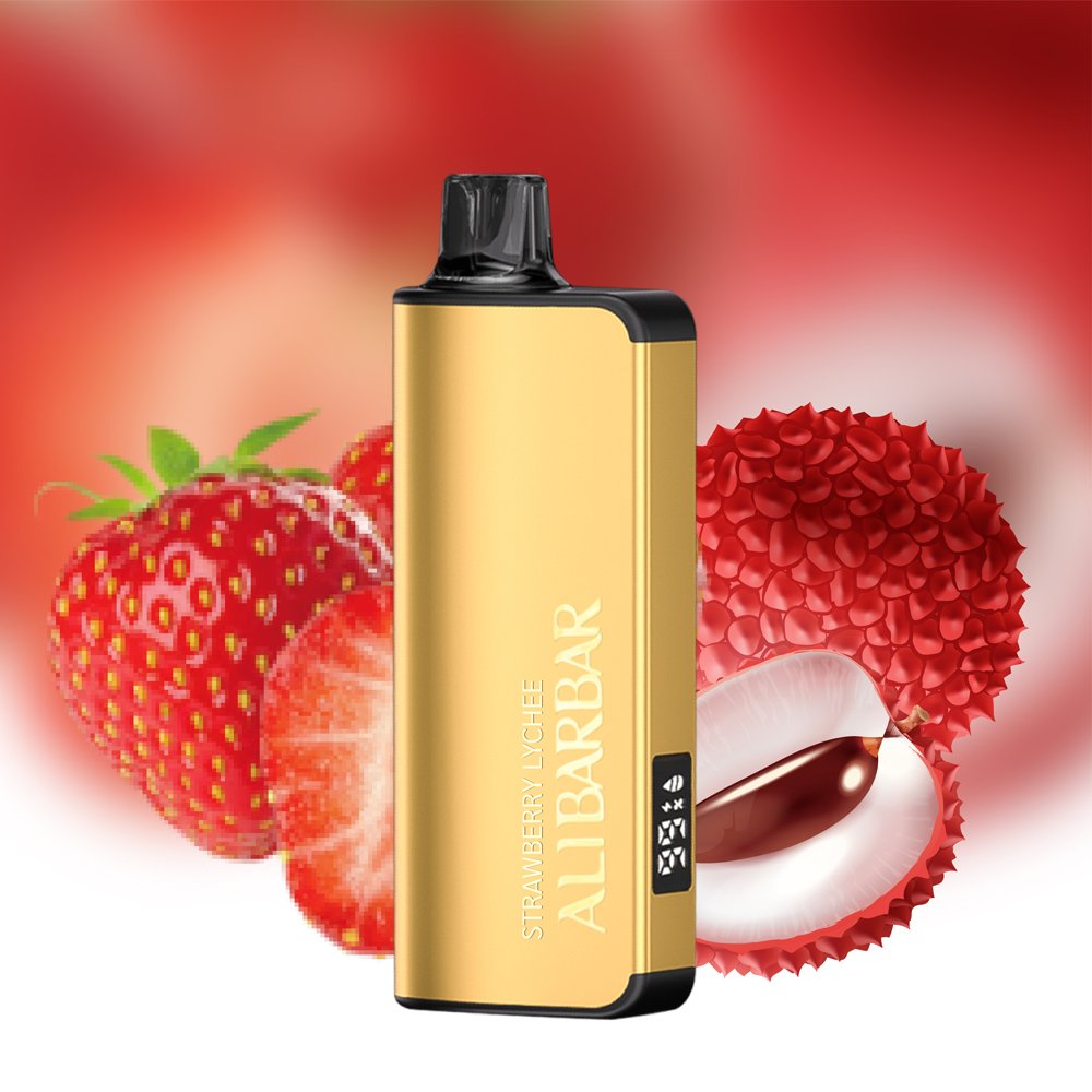 ALIBARBAR INGOT Strawberry Lychee -9000 puffs
