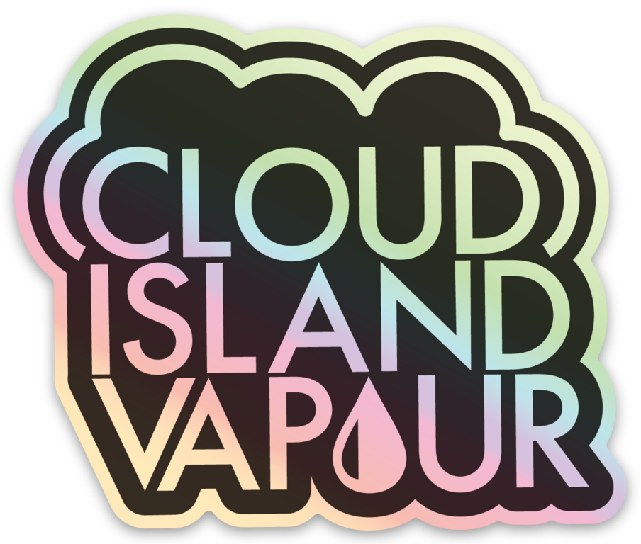Holographic Sticker – CLOUD ISLAND VAPOUR